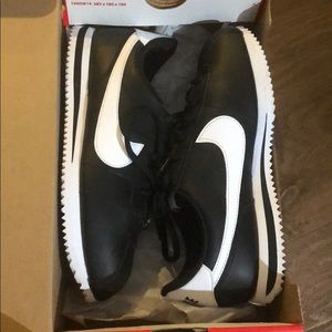 Black Nike Cortez sneakers